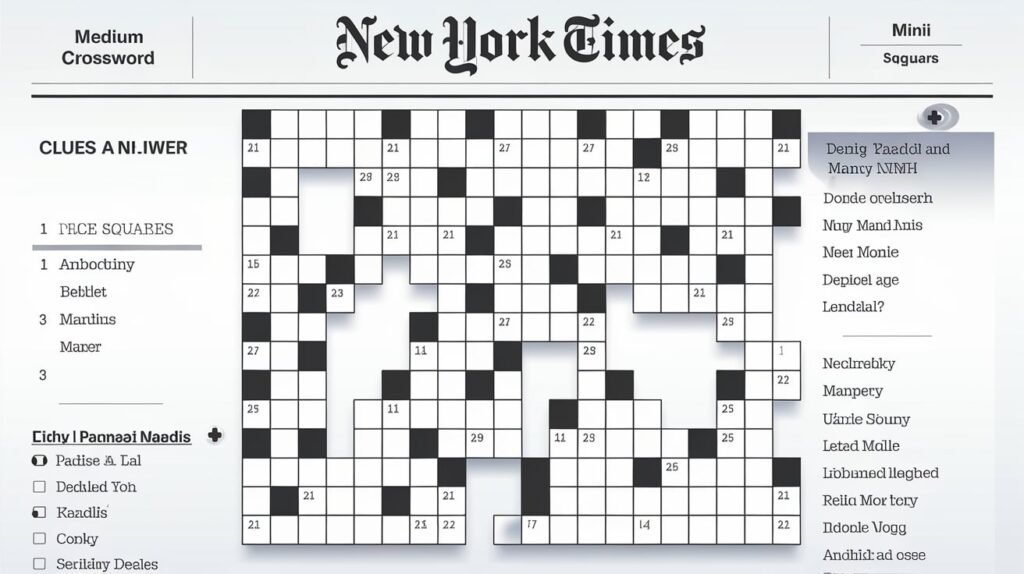 new york times mini crossword