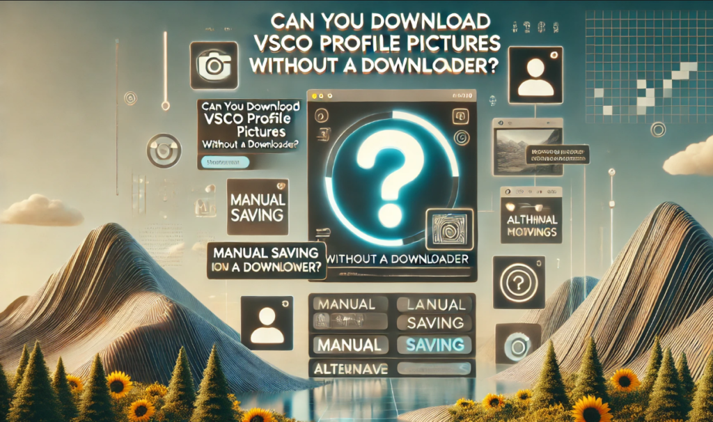 Can You Download VSCO Profile Pictures Without a Downloader?